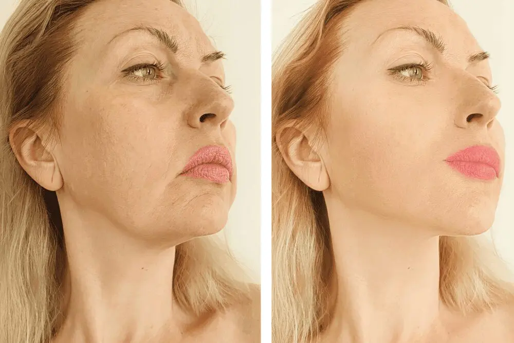 Facial transformation with enhanced makeup